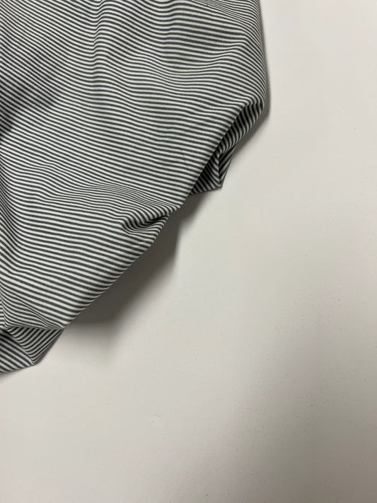 RAYÉ GRIS - Jersey de coton biologique certifié GOTS