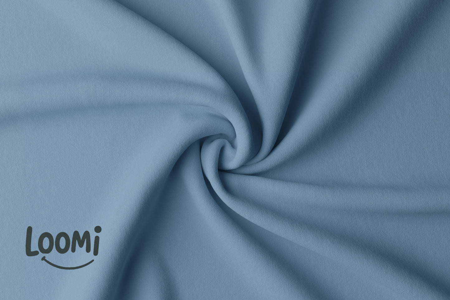 BLEU GRIS - Jersey de coton biologique certifié GOTS