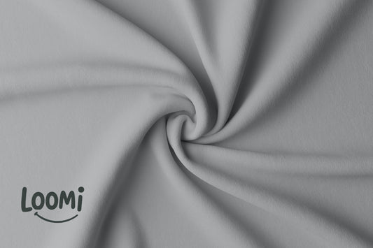 GRIS MAT - Jersey de coton biologique certifié GOTS