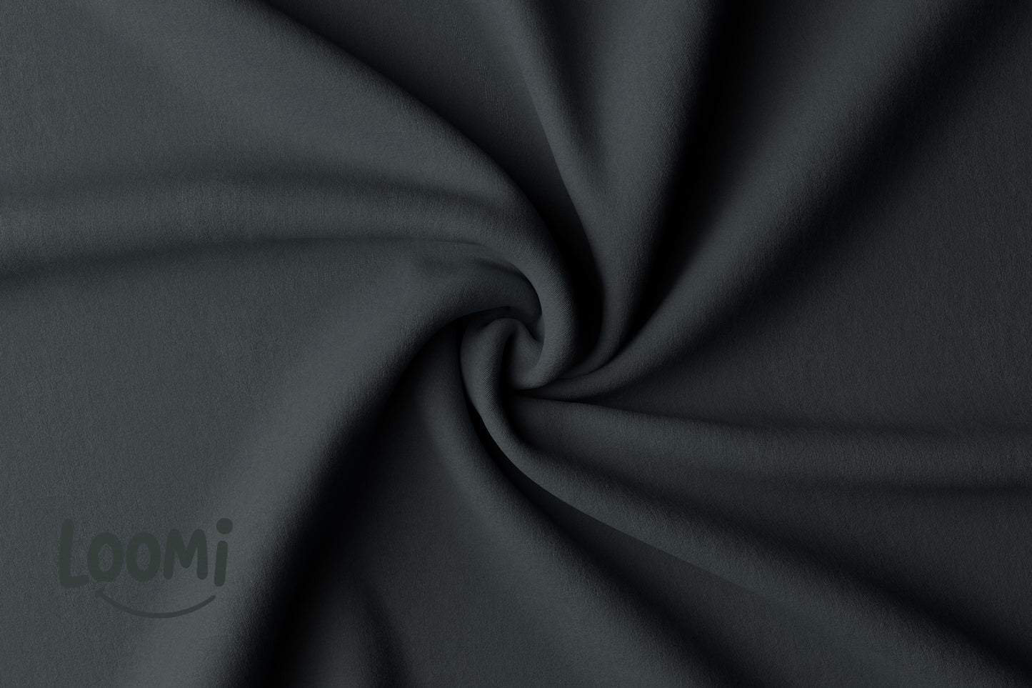 NOIR - Jersey de coton biologique certifié GOTS