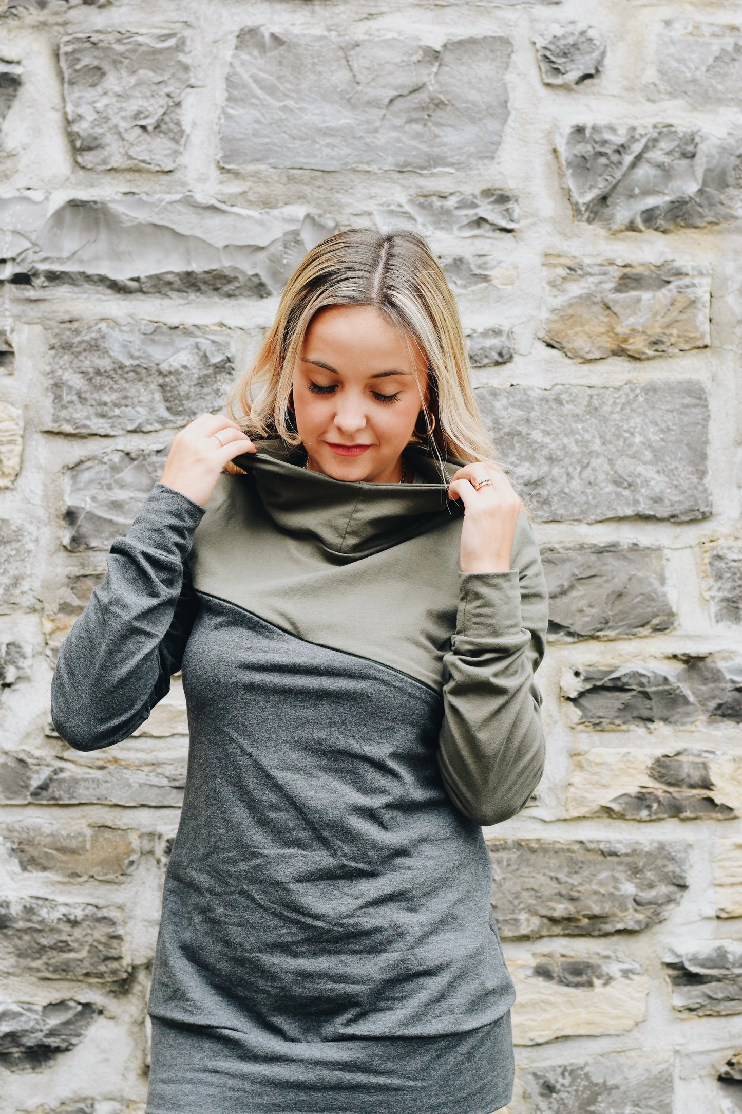 OLIVE - Jersey de coton biologique certifié GOTS