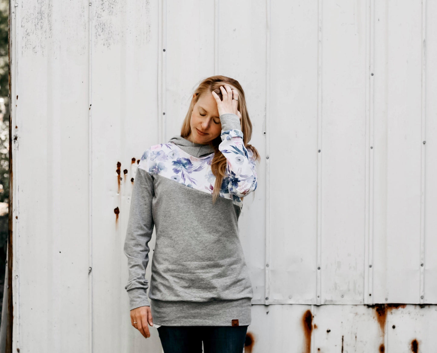 GRIS CHINÉ - Jersey de coton biologique certifié GOTS