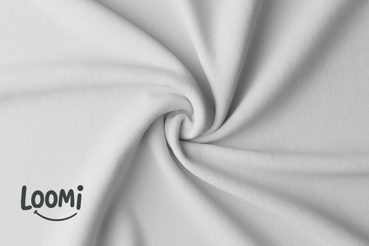 BLANC - Jersey de coton biologique certifié GOTS