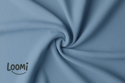 BLEU GRIS - Jersey de coton biologique certifié GOTS