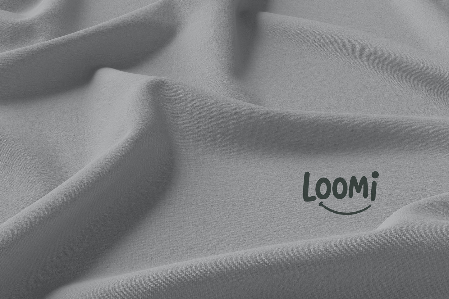 GRIS MAT - Jersey de coton biologique certifié GOTS